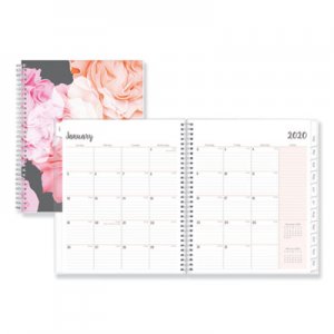 Blue Sky BLS110395 Joselyn Monthly Wirebound Planner, 10 x 8, Light Pink/Peach/Black, 2021