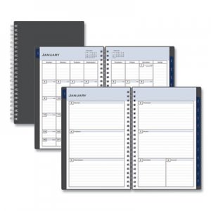 Blue Sky BLS100010 Passages Weekly/Monthly Wirebound Planner, 8 x 5, Charcoal, 2021
