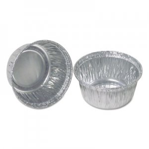 Durable Packaging DPK140030 Aluminum Round Containers, 3" Dia., 4 oz Cup, 1000/Carton