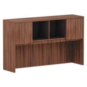 Alera ALEVA286015WA Alera Valencia Series Hutch, 3-Comp, 58.88w x 15d x 35.38h, Modern Walnut