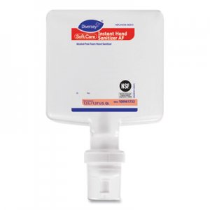 Diversey DVO100961733 Soft Care Instant Gel Hand Sanitizer AF, 1300 mL Cartridge, Fresh Scent, 6/Carton