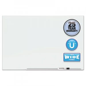 Quartet QRTG7442E Element Framed Magnetic Glass Dry-Erase Boards, 74" x 42", Aluminum Frame