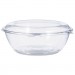 Dart DCCCTR48BD Tamper-Resistant, Tamper-Evident Bowls, 8.9" x 8.9" x 3.4", Clear, 100/CT