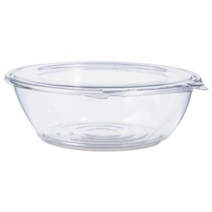 Dart DCCCTR48BF Tamper-Resistant, Tamper-Evident Bowls, 8.9" x 8.9" x 2.8", Clear, 100/CT