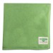 Unger UNGMF400PK SmartColor MicroWipes, Microfiber, 16 x 15, Green, 10/Carton