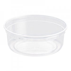 SOLO Cup Company SCCDM8R Bare Eco-Forward RPET Deli Containers, 4.6" dia, Clear, 10/CT