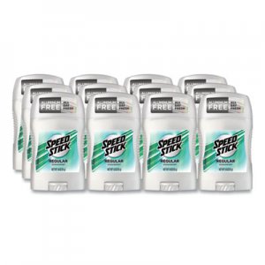 Speed Stick CPC94020 Deodorant, Regular Scent, 1.8 oz, White, 12/Carton