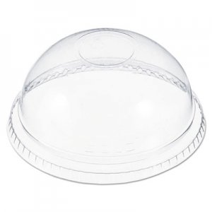 Dart DCCDNR662 Plastic Dome Lid, Fits 6-22 oz. Cups, Clear, 1000/Carton