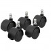 Master Caster 64330 Duet Noiseless Carpet Mat Casters, 5/Set