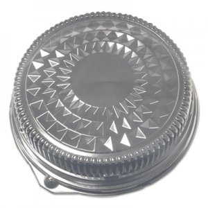 Durable Packaging DPK16DL Dome Lids, 16 9/16" Dia., Clear, 50/CT