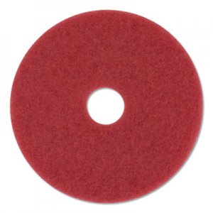 3M MMM59258 Buffer Floor Pads 5100, 20" Diameter, Red, 10/Carton