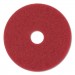 3M MMM59258 Buffer Floor Pads 5100, 20" Diameter, Red, 10/Carton