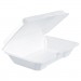 Dart DCC206HT1R Foam Hinged Lid Containers, 6.4w x 9.3d x 2.6h, White, 200/Carton