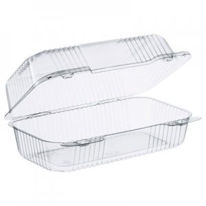 Dart DCCC35UT1 StayLock Clear Hinged Lid Containers, 5.4 x 9 x 3.5, Clear, 250/Carton