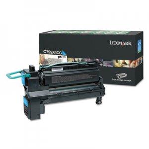 Lexmark LEXC792X4CG C792, Extra High-Yield, Toner, 17000 Page-Yield, Cyan