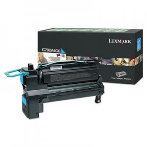 Lexmark LEXC792A4CG C792, Standard-Yield, Toner, 17000 Page-Yield, Cyan