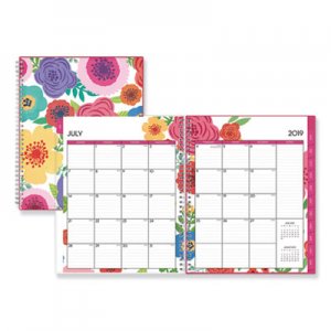 Blue Sky BLS100149 Mahalo Academic Year CYO Weekly/Monthly Planner, 8 1/2 x 11, Tropical Floral, 2019-2020