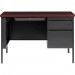 Lorell 66949 Fortress Series Mahogany Laminate Top Desk