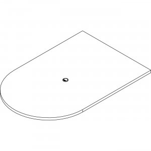 Lorell POC4872MY Prominence 2.0 Half-Racetrack Conference Tabletop