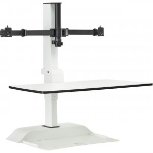 Safco 2193WH Desktop Sit-Stand Desk Riser