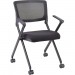 Lorell 41845 Plastic Arms Mesh Back Nesting Chair