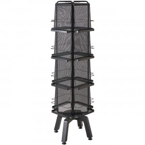 Safco 5580BL Onyx Mesh Rotating Magazine Stand