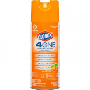 Clorox 31043PL Commercial Solutions 4-in-One Disinfectant and Sanitizer