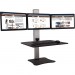 Victor DC475 High Rise Electric Triple Monitor Standing Desk