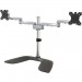 StarTech.com ARMDUALSS Dual-Monitor Stand - Articulating - Steel & Aluminum