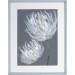 Lorell 04479 White Flower Design Framed Abstract Art