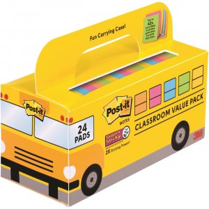 Post-it 65424SSBUS Notes Super Sticky Classroom Value Pack