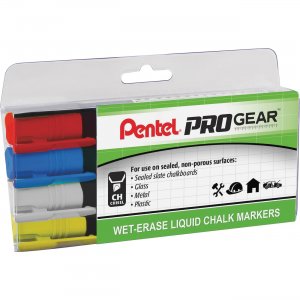 Pentel SMW26PGPC4M1 PROGear Wet-Erase Liquid Chalk Marker