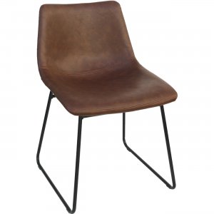 Lorell 42957 Mid-century Modern Sled Guest Chair