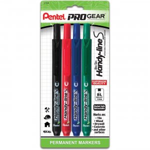 Pentel NXS15PGBP4M PROGear 3.0mm Ultra Slim Hand-lines Marker