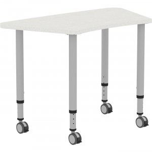 Lorell 69583 Height-adjustable Trapezoid Table