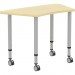 Lorell 69584 Height-adjustable Trapezoid Table