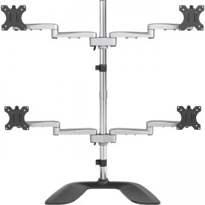 StarTech.com ARMQUADSS Quad-Monitor Stand - Articulating - Steel & Aluminum