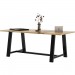 KFI T3696BMTLFTN 36x96" Solid Wood Top Midtown Table