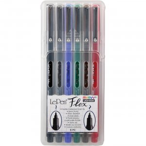 Marvy 48006A LePen Flex Brush Tip Pen Set