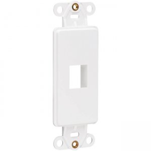 Tripp Lite N042D-001V-WH Center Plate Insert, Decora Style - Vertical, 1 Port