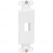 Tripp Lite N042D-001V-WH Center Plate Insert, Decora Style - Vertical, 1 Port