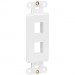 Tripp Lite N042D-002V-WH Center Plate Insert, Decora Style - Vertical, 2 Ports