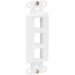 Tripp Lite N042D-003V-WH Center Plate Insert, Decora Style - Vertical, 3 Ports