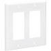 Tripp Lite N042D-200-WH Double-Gang Faceplate, Decora Style - Vertical, White