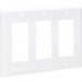 Tripp Lite N042D-300-WH Triple-Gang Faceplate, Decora Style - Vertical, White