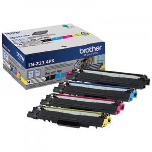 Brother BRTTN2234PK TN2234PK Toner, 1,400/1,300 Page-Yield, Black/Cyan/Magenta/Yellow