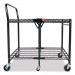 Bostitch BOSBSACLGBLK Stowaway Folding Carts, 2 Shelves, 35w x 37.25d x 22h, Black, 250 lb Capacity