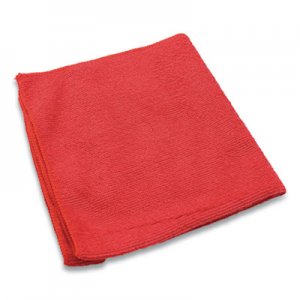 Impact IMPLFK451 Lightweight Microfiber Cloths, 16 x 16, Red, 240/Carton