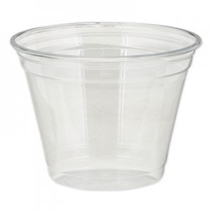 Dixie DXECPET9 Clear Plastic PETE Cups, Cold, 9oz, Squat, 50/Sleeve, 20 Sleeves/Carton