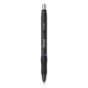 Sharpie S-Gel SAN2096127 S-Gel Retractable Gel Pen, Bold 1 mm, Blue Ink, Black Barrel, 36/Pack